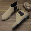 Buty 40 ~ 46 Chelsea Boots Men Brand Wygodne modne skórzane buty #KD5318 230816