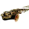 Super Action Series II Black Gold Alto Eb Tune Saxofone Sax plano com Reeds Case Bocalista Professional