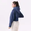 2023New Women's Sports Yoga Jacket Zipper Coat Yoga Suit Fitness Stayランニングフード付きサムホールスポーツスーツジムトレーニングフード付きトップ