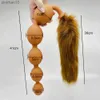 Anal Toys Huge 9 Ball Anal Plug Tail Sex Toys For Men Women Anal Dilator Soft Butt Plug with Tail Anal Beads Sex Party Erotic Toy Butplug HKD230816