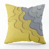 Kuddefodral Nordisk minimalistisk geometrisk grå gul tryckt mönster Kudde täckning för vardagsrumssoffa dekoration midja kudde fall hkd230817