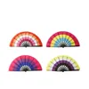 Party Favor Rainbow Folding Fans Lgbt Colorf Hand-Held Fan For Women Men Pride Decoration Music Festival Events Dance Rave Supplies Dr Dhsmt