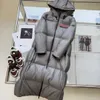 Women Long Down Parkas Jacket Designer Downs Ladies Super Thick Hooded Outerwear Coats Cotton Keep Warm Tops Quality Clothes SML