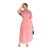 Ethnic Clothing Women Half Turtleneck Shirt Dresses Polyester Elegant Maxi Dress Ladies Traditional African Dashiki Summer Fairy Dreaes