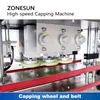 Zonesun tampa automática de tampas de tampas de tampas de alta velocidade de alta velocidade do alimentador de garrafas de vedação de pacote de embalagem Zs-fxz101