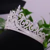 Haarclips Bridal Heart Crown sieraden Wedding Luxe Tiara Accessoires Hoofdtooi Princess Dress Crystal Headband Rhinestone