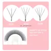 Faux cils Domi 3D4D5D W Forme prémade Les ventilateurs de volume préfabriqué lassent grand paquet Clover Bloom naturel Soft Dense Natural Faux idividaux Eyelles HKD230817