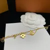 Nouvelle lettre collier pendentif collier en or