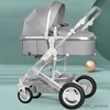 Poussettes # Nouvelle poussette pour bébé en 1/3 dans 1 poussette de paysage haut de paysage allongé Carriage Pollable Poussette bébé Bassinet Carriage R230817