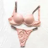 Briefs Panties Lace Underwear Women Push Up Bra Panty 2 Piece Brief Sets Plus Size Sexy Seamless Lingerie Set 230817