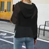 Séteres de mujer Sweater encapuchado Sweater Women Camiseta Cami Cami Cami Cami Top Estilo casual Traje de vacaciones de manga larga