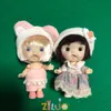 Bebekler BJD kızlar için 10cm ob11 mini bebek 3d mavi yeşil gözler kawaii cep oyuncakları sevimli sürpriz yüz kıyafetleri oyuncak doğum günü hediyesi 230816