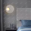 Wandlampenlicht Luxus postmoderner Designer El Korridor Schlafzimmer Dekoration Wohnzimmer Hintergrund Einfacher Bett