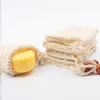 Badezubehör -Set Seifenbeutel für Dusche 30 Pack natürliche Ramie Saver Beutel Hausgemachte Mesh -Tasche mit Kordelzug