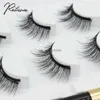 Falsche Wimpern Magnetische Wimpern handgefertigt 3D Falsch Wimpern Flüssige Eyeliner und Pinzette Wimpernverlängerung Set wasserdichtem Eyeliner HKD230817