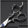 Hair Scissors Cutting Tools 6 Inch Thinning Set Barber Shop Professional Equipment Drop Delivery Products Care Styling Dh43Q