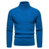 Męskie swetry dzianinowe golf moda moda Slim Sweater Men 8502