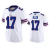 Buffalo'''bills'''Men 17 Josh Allen 88 Dawson Knox 26 Devin Singletary 14 Stefon Diggs Kadın Gençlik'Nfl Beyaz Özel Buhar Sınırlı Jersey