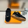 Designer Show Fat Trainer Sneaker Virgil Casual Shoes Calfskin Leather Abloh Black White Orange Blue Leather Overlays Platform Outdoor Walking Low Sneakers Storlek