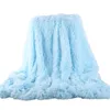 Dekens donzige pluche zachte dekens lange faux koraal fleece deken voor sofa spread winter warme pluche pluche gezellige worp deken huisdecor 230817