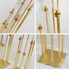 Holders Candlers Bolt Toll Bread Gold Metal Holder Candlestick Party Party Welcome Flower Rack Table de table Centres de table Candelabra Pillar ST