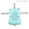 Badewannen Sitze Babyparty tragbares Luftkissen Kissen Krippe Babyparty Pad Anti Slip Badewanne Neugeborene Sicherheit Badewanne Z230817