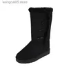 Boots Winter Women Boots Platform Shoes Keep Warm Mid-Calf Snow Boots Ladies Lace-up Comfortable Quality Waterproof Chaussures Femme T230817