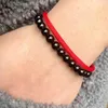 Strand 2pcs Bracciale abbinata Set per uomini donne 6mm Onyx Stone Braclet 4mm Buona fortuna Braslet Brazalete Pulseira