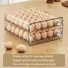 Storage Bottles Space-saving Egg Drawer Organizer Box Capacity Double Layer Container With Timer Scale