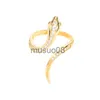 Anéis de banda ajustável anéis de cobra para mulheres animal cristal jóias junta anel mãe irmã presentes 2021 anillos mujer j230817