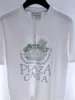 T-shirt maschile di buona qualità 2023SS Casablanca Fashion Thirt Men Casablanca Swan Stampa Donne di grandi dimensioni Donne a maniche corte