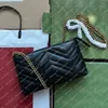 Ladies Fashion Casual Designe Luxury Chain Bag Wallet Shoulder Bags Tote Handbag Crossbody Messenger Bag Top Mirror Quality 443447 Purse