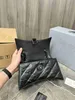 balencig Sac à chaîne B Crush Curshed Meidum Cuir de veau Matériel noir Sablier Bandoulière Sacs en croissant Sac à bandoulière en cuir Lettre Boucle Embrayage avec Nappa Lambsk