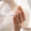 Cluster Rings Trumium V Shaped Women Ring Crown Couple Engagement Designer Copper Jewelry Anniversary Gifts Trendy Fashion Drop Delive Dhmff