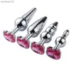 Anal Toys steel Couples Games Metal stainless Anal Butt Plug Crystal Holle Kitty Cat Face Bead Masturbador Sex Toys for Men/Women HKD230816