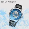 Нарученные часы Aokulasic Automatic Watch Sports Top Top Luxury Men's Waterpronation Mechanical Leather Clock Relogios Masculino