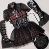 Sukienka buty gotyckie buty 2023 Dark Rock punk platforma kliny kolan metalowy metalowy okrąg
