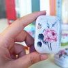 Storage Boxes Bins Arrival 12 Pieceslot Vintage Flower Printing Mini Tin Box 5.5x3.8x2.4cm Wedding Favor Candy Receive Box Small Storage Boxes 230816