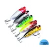 Baits Lures 1 Pcs Hard Fishing Bait 11G 7.3Cm Sinking Vibrating Rattan Hook Wiggler Deep Diving Marine Artificial Plastic Drop Deliv Dhxxv