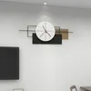 Wanduhren hölzerne moderne minimalistische Uhr Acryl -Zifferblatt ruhiger Eisenkunst Home Eingang Hall Wohnzimmer Restaurant Dekorative
