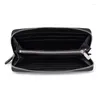 Portefeuilles XZAN Fashion Business Men's Alligator Crocodile echt leer lange organisator Wallet Men Card Holder Purse