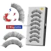 False Eyelashes LEKOFO 3 Magnetic False Eyelashes With Tweezers 3D Natural Faux Cils magnetique Mink Lashes Magnetic lashes Eye Lashes Set HKD230817