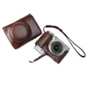 カメラバッグのアクセサリー富士フイルムXF10 FUJI X-F10カメラカバーのカメラブラックコーヒーブラウンHKD230817用の豪華なPUレザーカメラケースバッグ