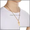 Colliers pendants pendentifs bijoux en acier inoxydable Collier de baseball pour les femmes et les hommes Verset Bible Christian Religion Gift Dropu Dhepu