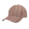 Caps de bola Banco de beisebol Moda feminina Moda japonesa listrada de algodão masculino Viagem solar Sun Visor Mens Hat City