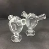 Nouveau style Transparent Verre Fumer Filtre Pipes faits à la main Tube à main Bubbler Bubbler Portable Bubbler Bubbler For Herb Tobacco Peroll Peroll Rolling Cigar