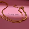 Pendant Necklaces Gold Color Waterproof Initial 26 Letters Choker Tarnish Free Stainless Steel Snake Chain Necklace for Women Fashion Jewelry J230817