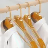 Hangers 5pcs Coat Widen Anti-slip Heavy Clothes Hanging Racks Wardrobe Organizer Rack Household Metal Drying Storage Hanger