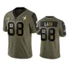 Джерси Dallascowboysmen #88 Ceedee Lamb 22 Emmitt Smith 7 Trevon Diggs Women Youth Olive Gold Salute To Service Limited Jersey