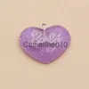 Pendant Necklaces 10Pcs Resin Simulation Glitter Heart Charms Flatback Earrings Pendants for Jewelry Necklace Keychain MakAccessories Supplies J230817